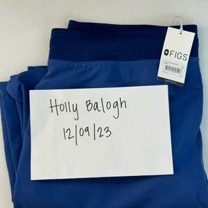 New FIGS denim blue pants